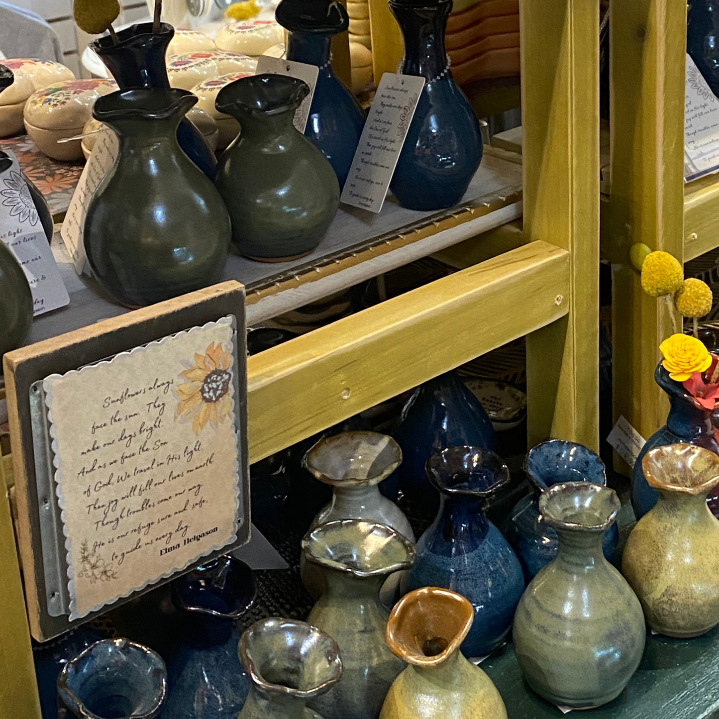 Small vase for flowers with tilted neck. weed pots, tiny vase for small blooms. Pottery handmade