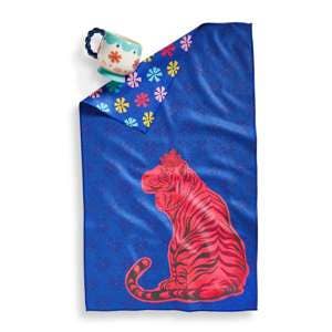 Super Absorbent Dish cloth. Eco conscious design . Blue tiger design