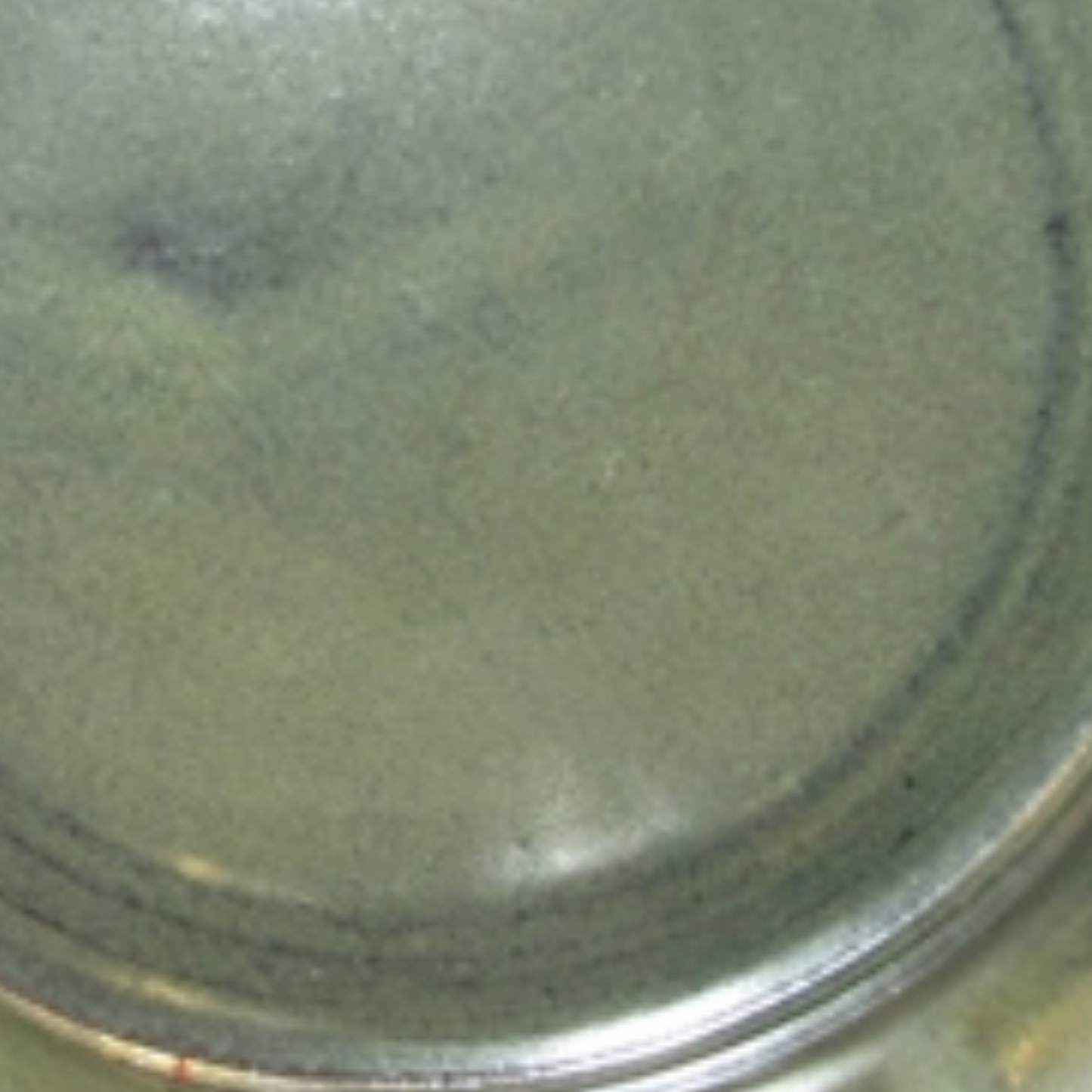 Pottery bowl with loop handle for knife. Spreader cup for jams sauces dips and charcuterie boards.