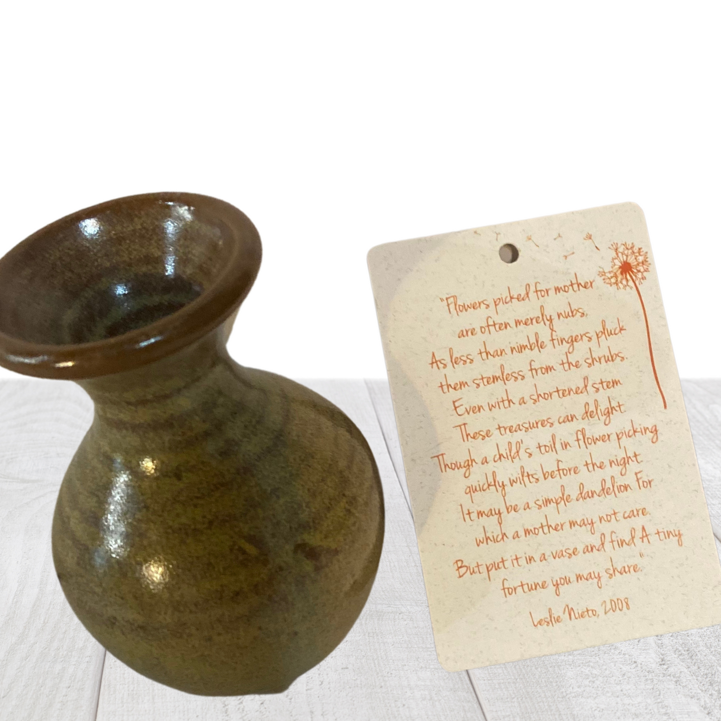 Small vase for flowers for mother, weed pots, tiny vase for small blooms. Pottery handmadee