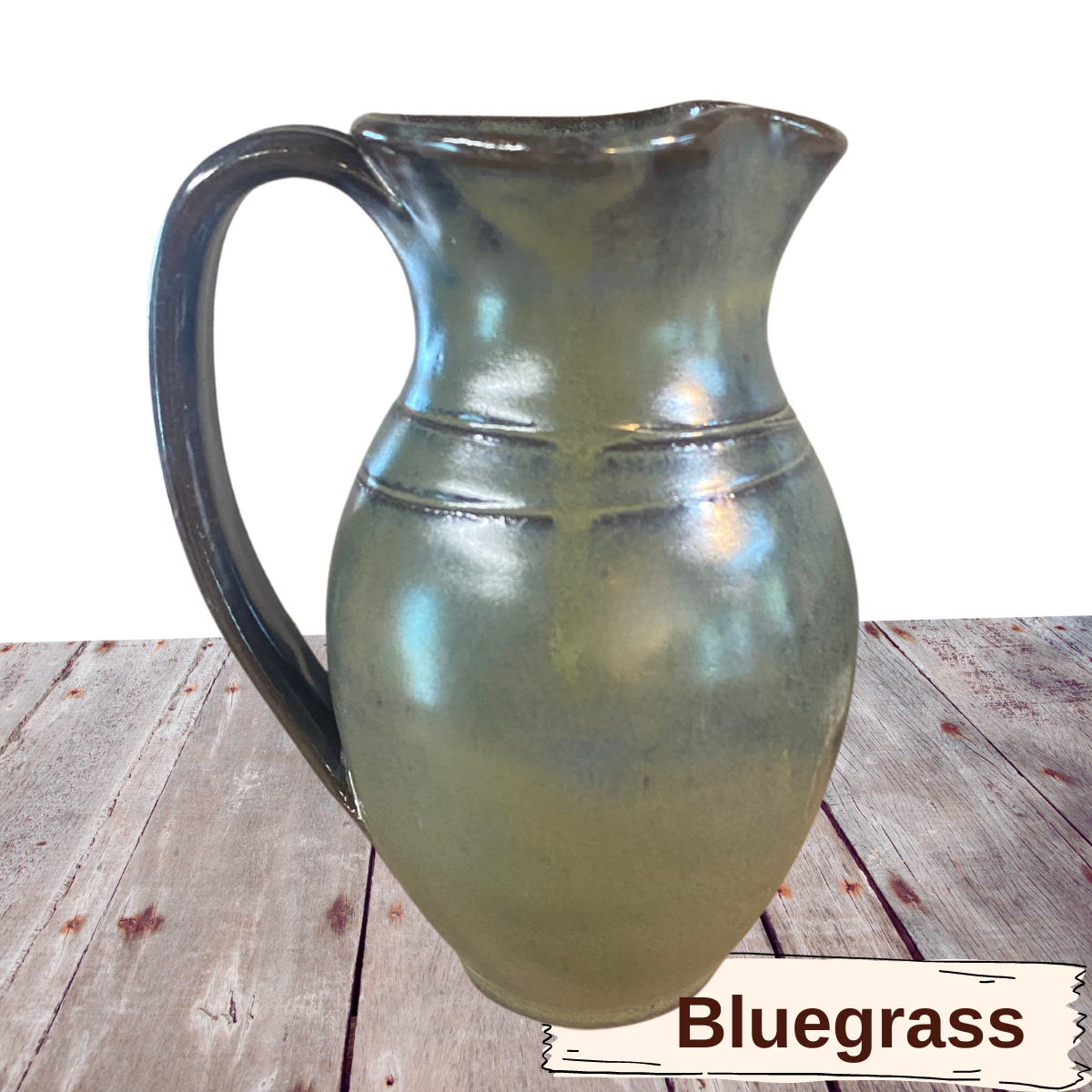 Water or Ice Tea Pitcher quart size handmade pottery for coffee steep tea pour spout handle. Small to medium size