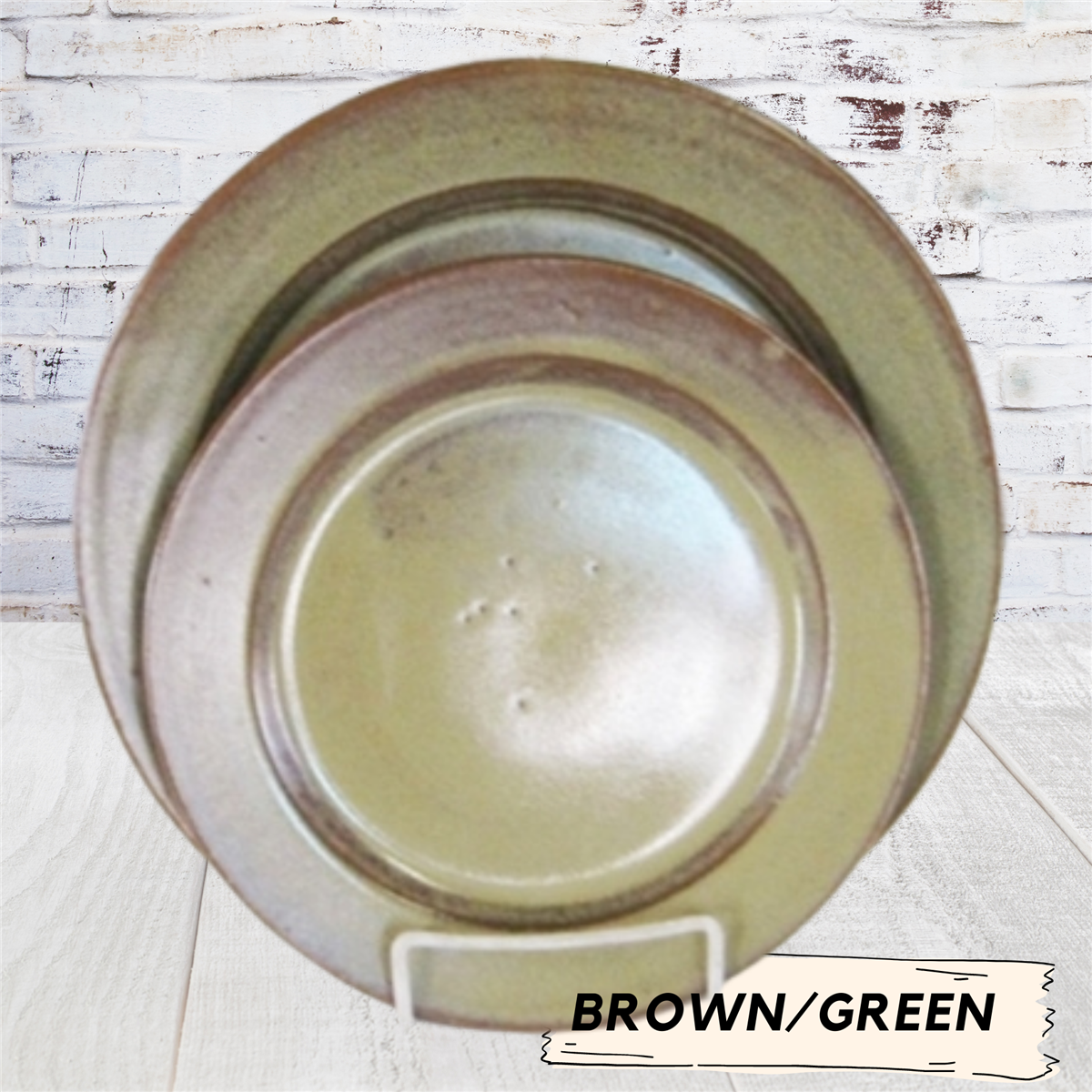 Pottery salad or dessert plate handmade ceramic dinnerware Breakfast plate
