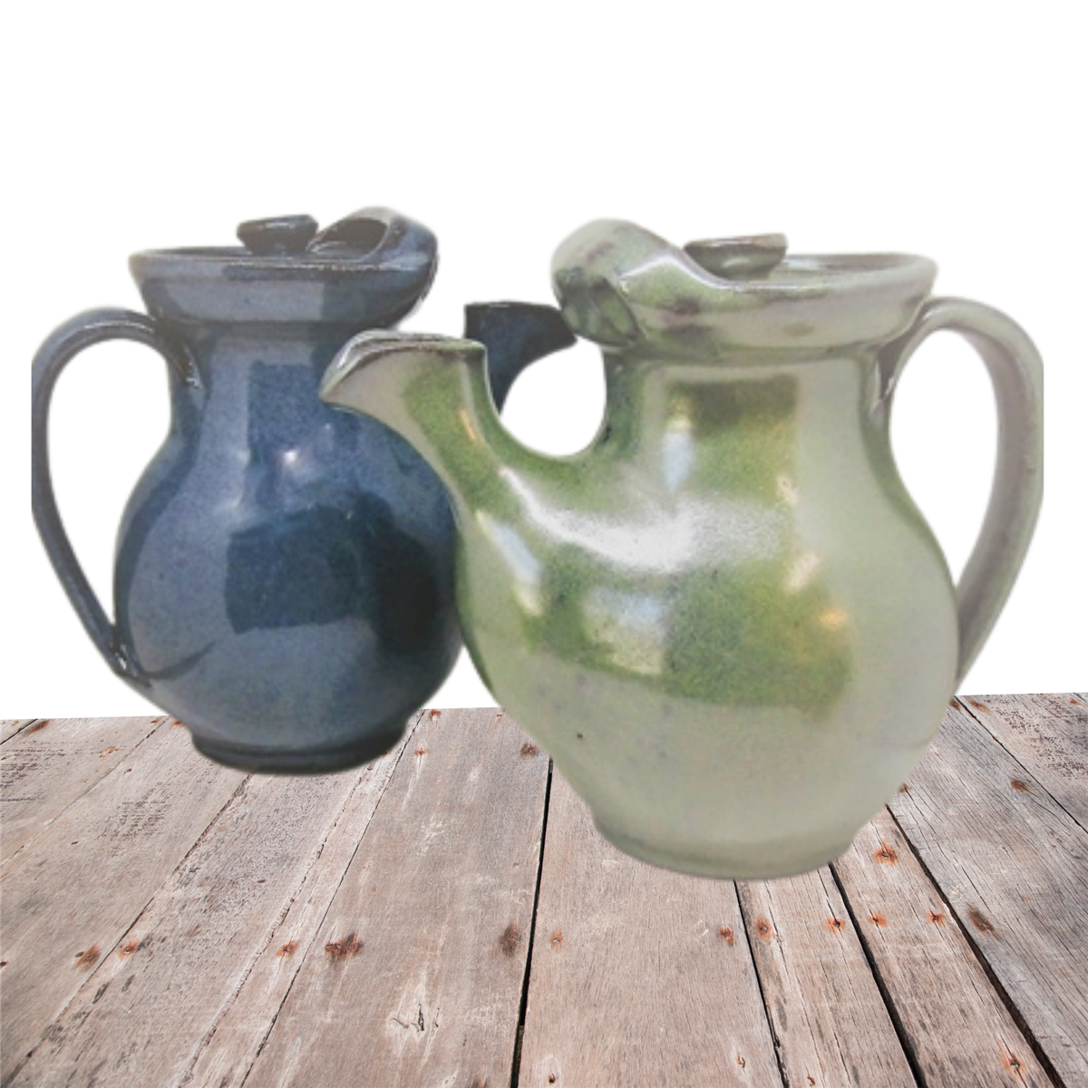 handmade teapot with pour spout for steeping and serving tea coffee milk creamer