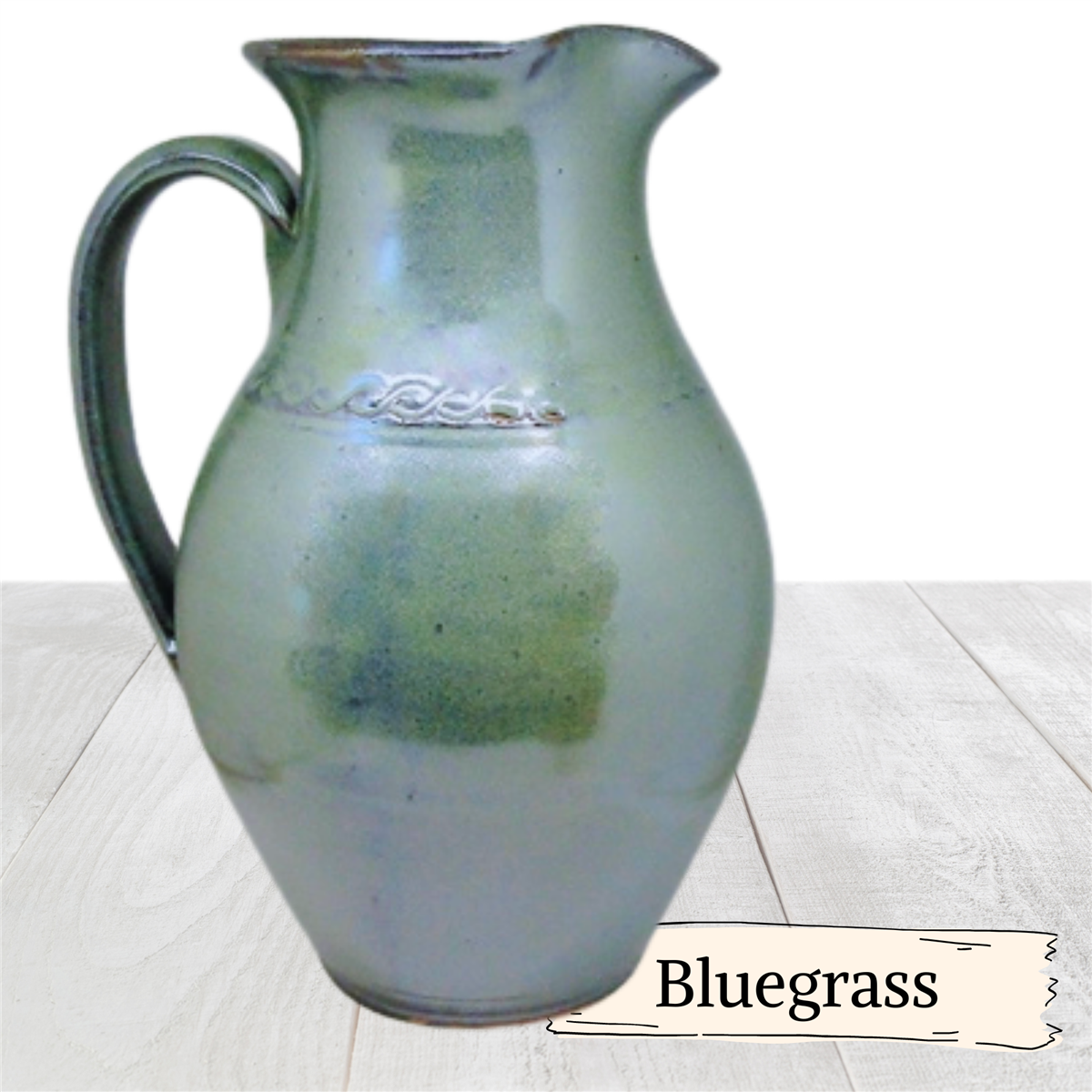 Water or Ice Tea Pitcher large handmade pottery for coffee steep tea pour spout handle