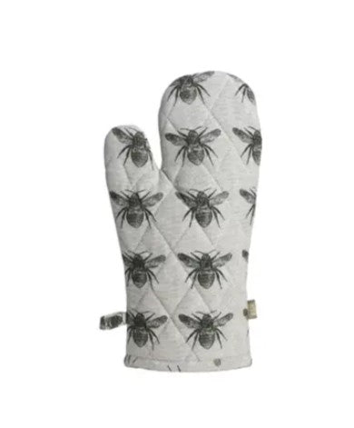 Oven mitt with bees Raine & Humble recycled cotton