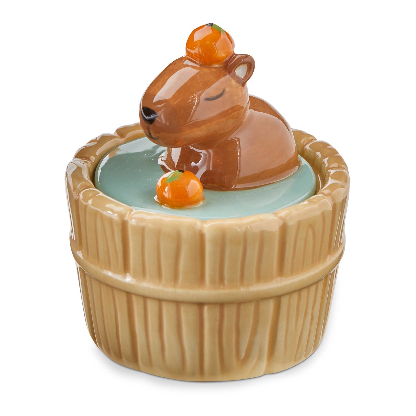 Capybara Lidded Trinket Box ceramic