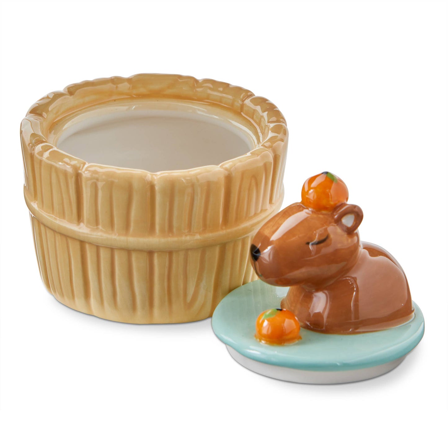 Capybara Lidded Trinket Box ceramic