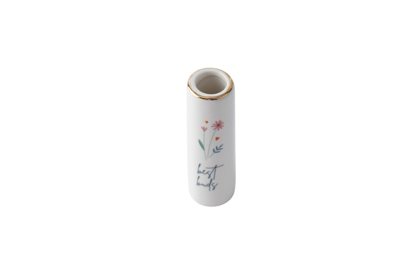 CGB Giftware - 'Best Buds' Ceramic Bud Vase In Gift Box. Small vase