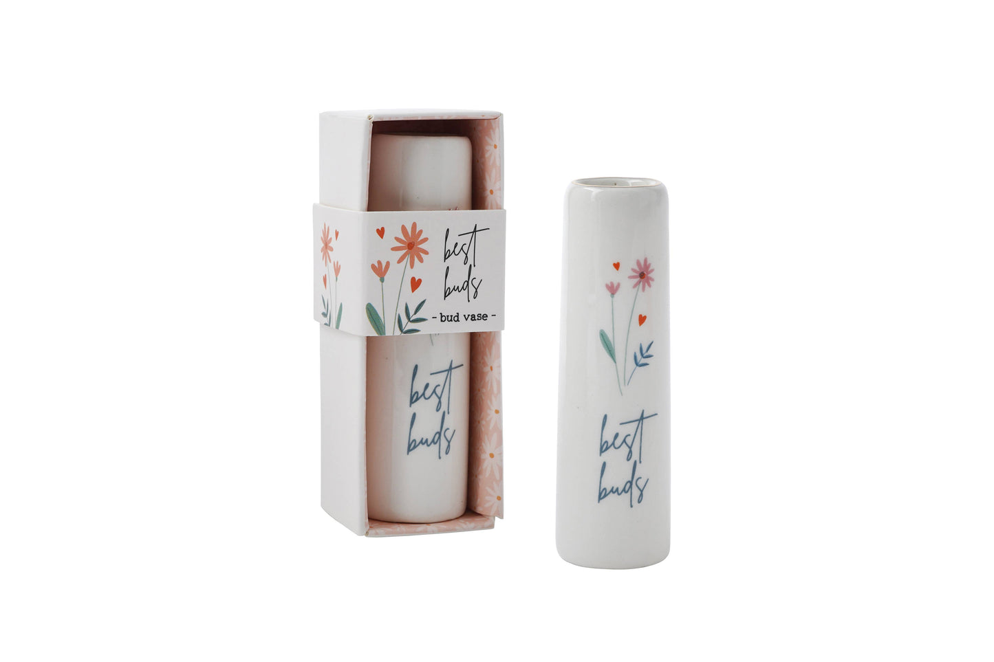 CGB Giftware - 'Best Buds' Ceramic Bud Vase In Gift Box. Small vase