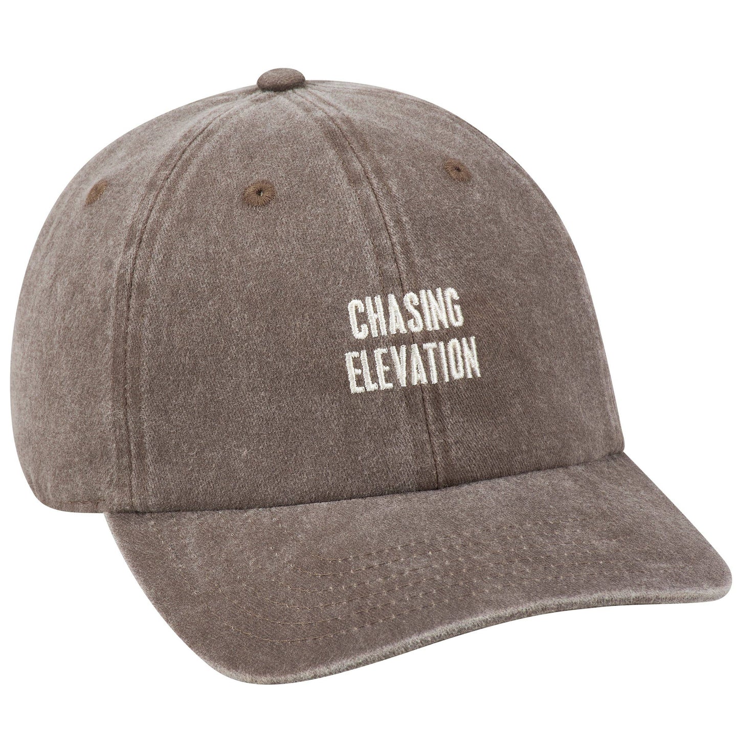 Chasing Elevation Baseball Cap, Grey hat adjustable