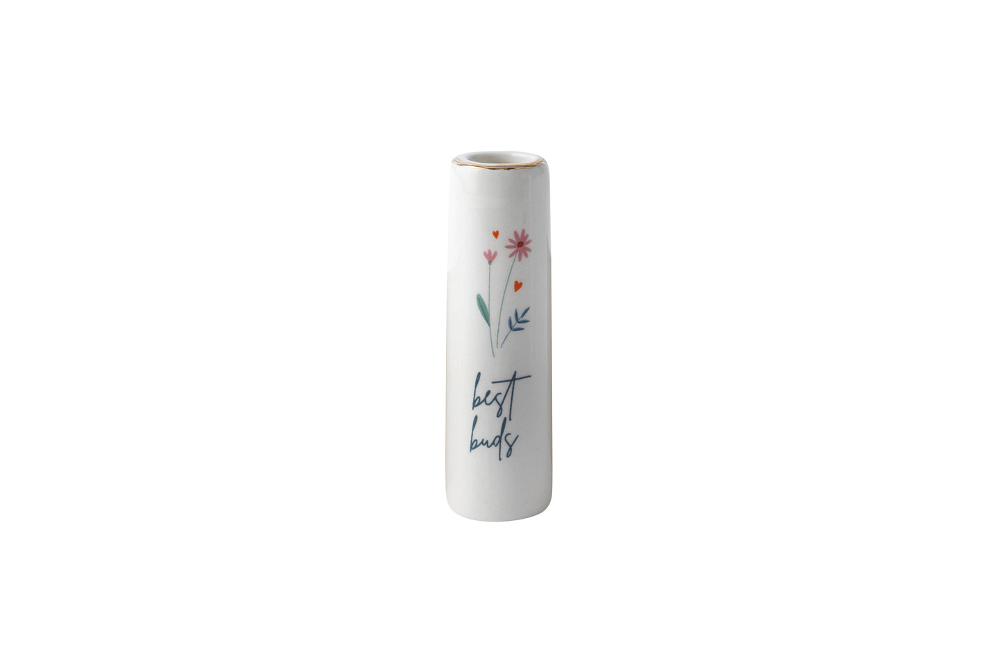 CGB Giftware - 'Best Buds' Ceramic Bud Vase In Gift Box. Small vase