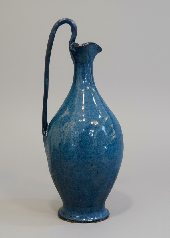 Biblical Rebekah Pitcher. Small pottery pitcher with handle. Living water