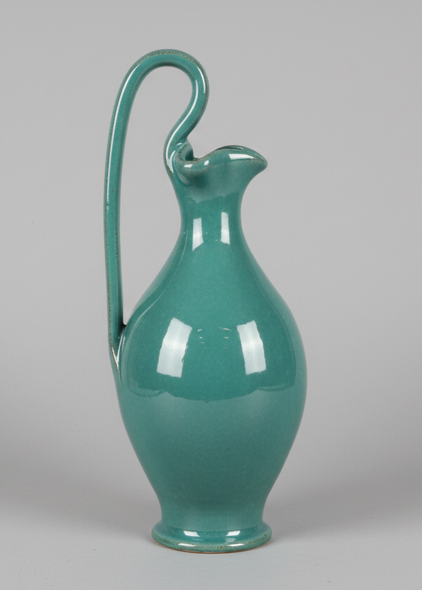 Biblical Rebekah Pitcher. Small pottery pitcher with handle. Living water