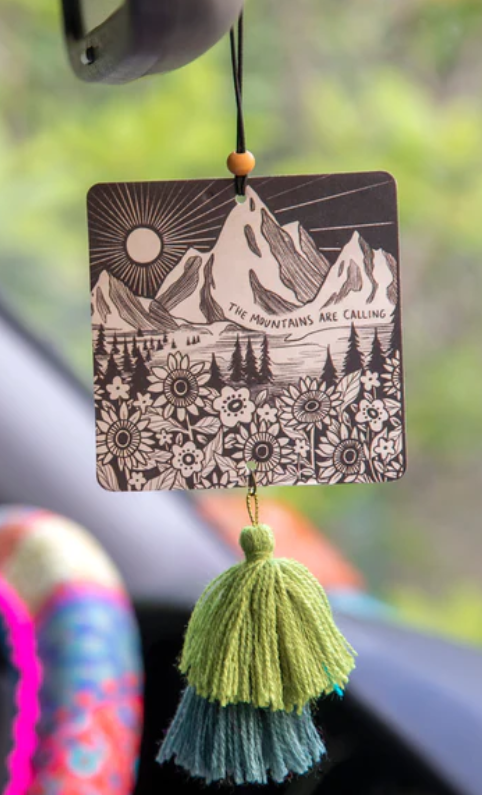 Car air freshner the mountains are calling by Natural Life