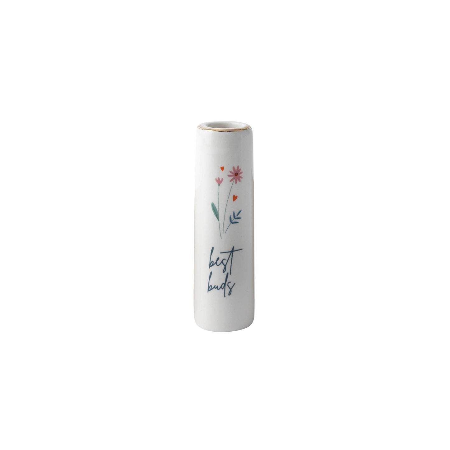 CGB Giftware - 'Best Buds' Ceramic Bud Vase In Gift Box. Small vase