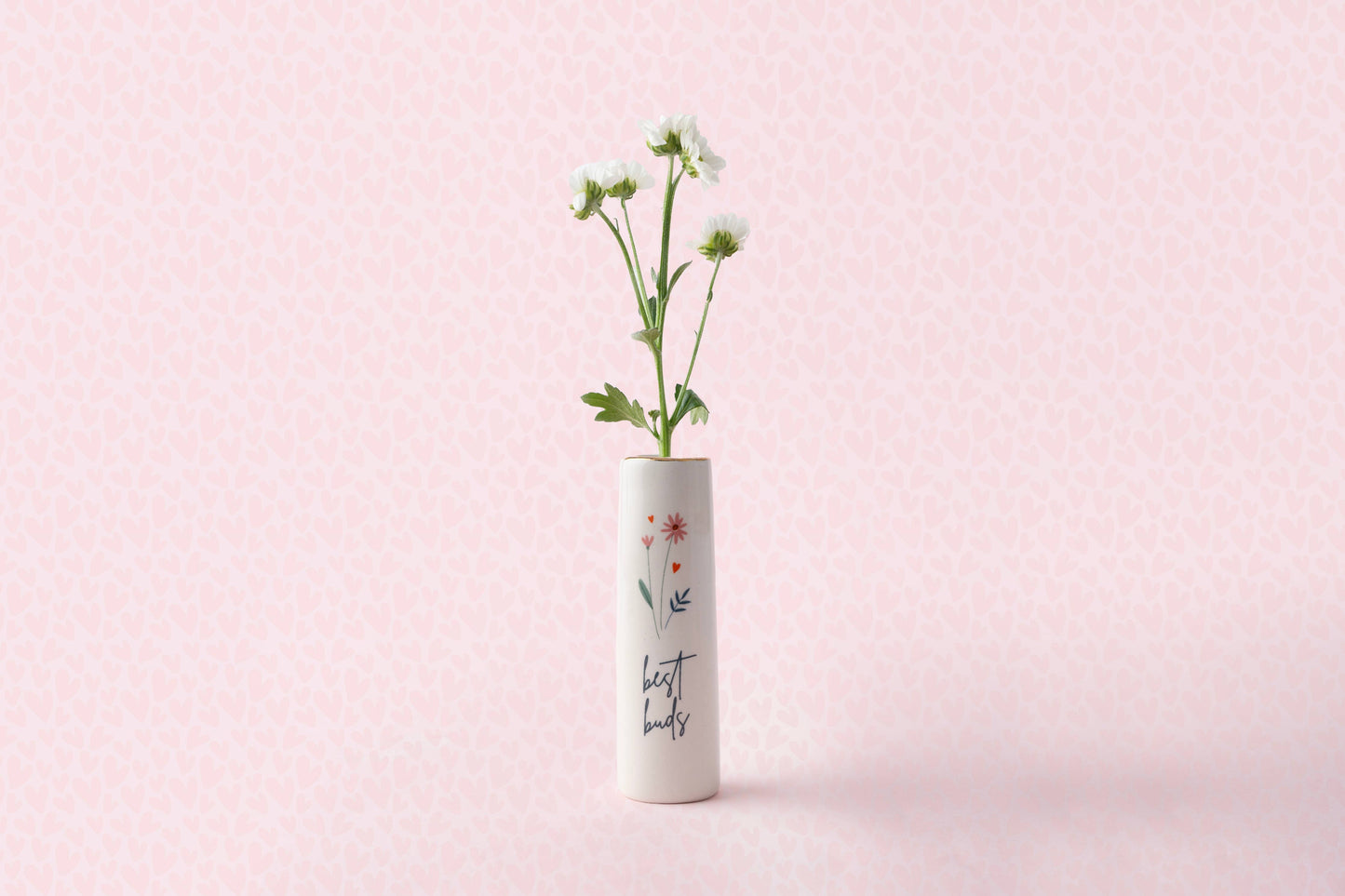 CGB Giftware - 'Best Buds' Ceramic Bud Vase In Gift Box. Small vase