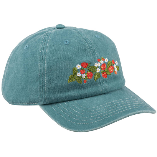 Baseball Cap with strawberries ladies hat adjustable