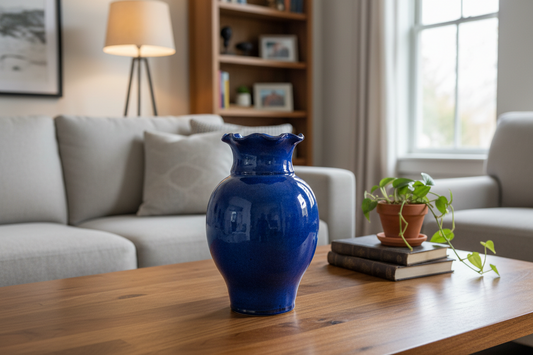 lg vase fluted