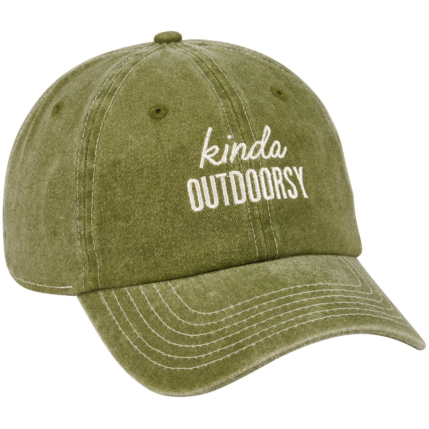 Baseball Cap  green adjustable hat. Kinda outdoorsy