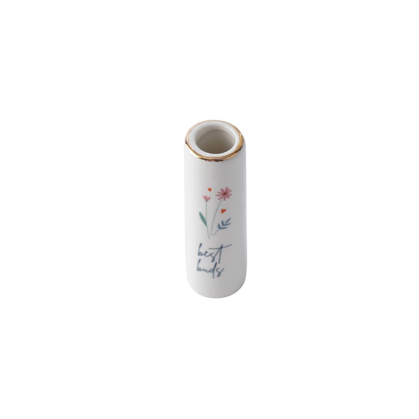 CGB Giftware - 'Best Buds' Ceramic Bud Vase In Gift Box. Small vase