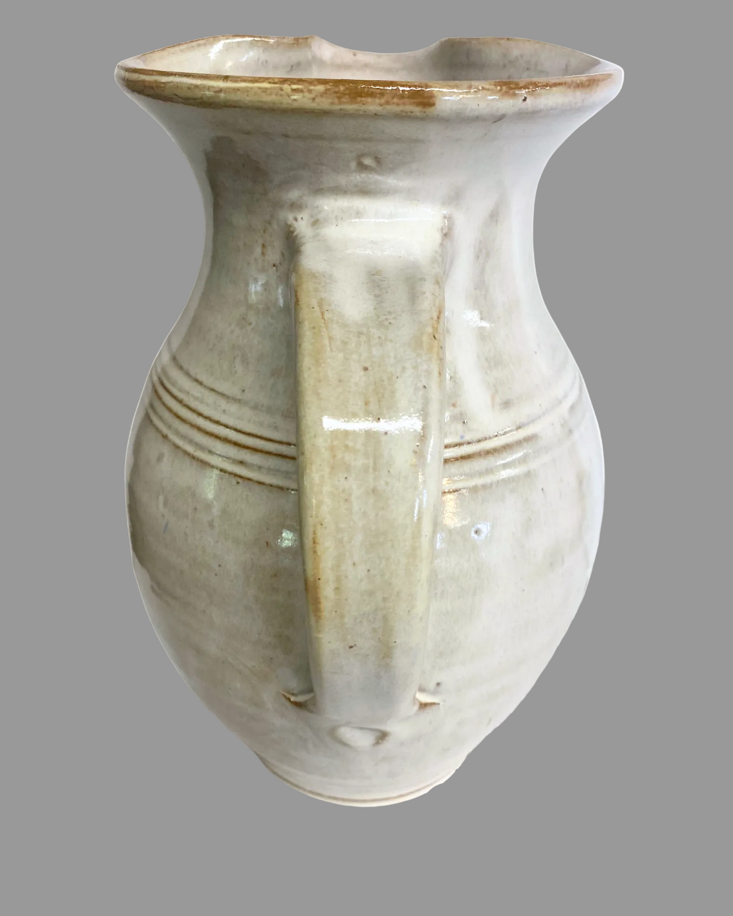 Water or Ice Tea Pitcher large handmade pottery for coffee steep tea pour spout handle