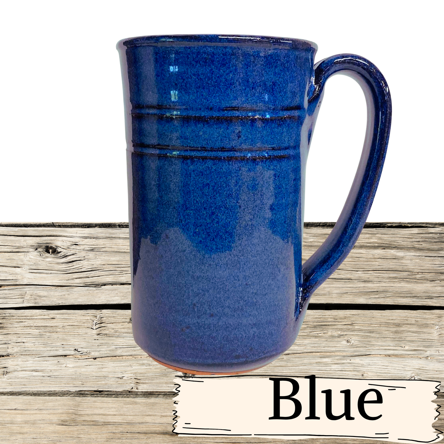 Large coffee mug straight sided. Ceramic cup or mug for coffee or tea. Handmade pottery