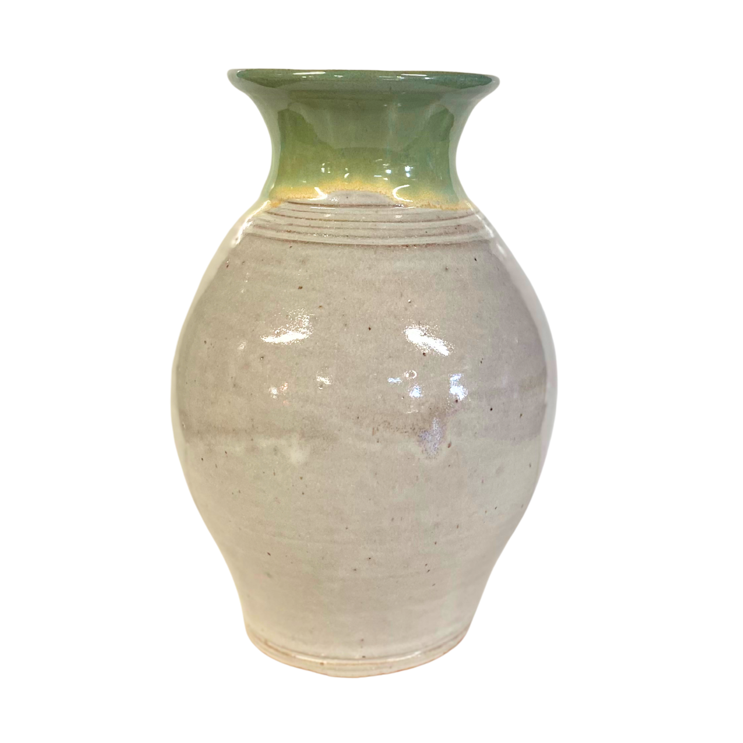 Large vase handmade pottery ceramic jar for fresh flowers or utensils