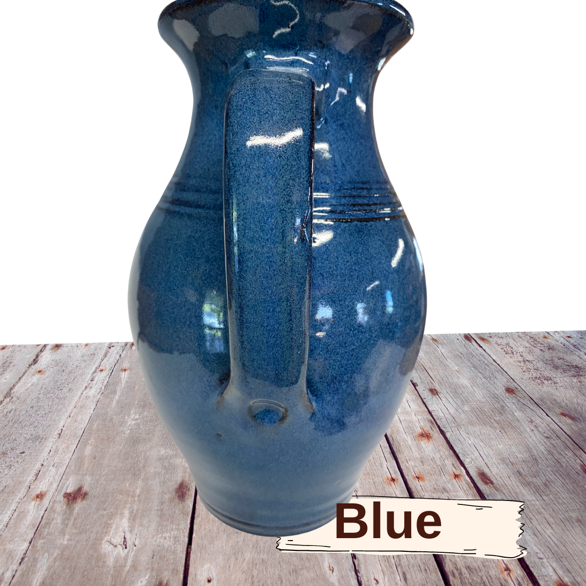 Water or Ice Tea Pitcher large handmade pottery for coffee steep tea pour spout handle