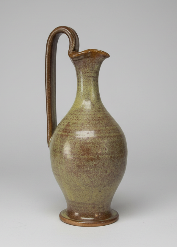 Biblical Rebekah Pitcher. Small pottery pitcher with handle. Living water