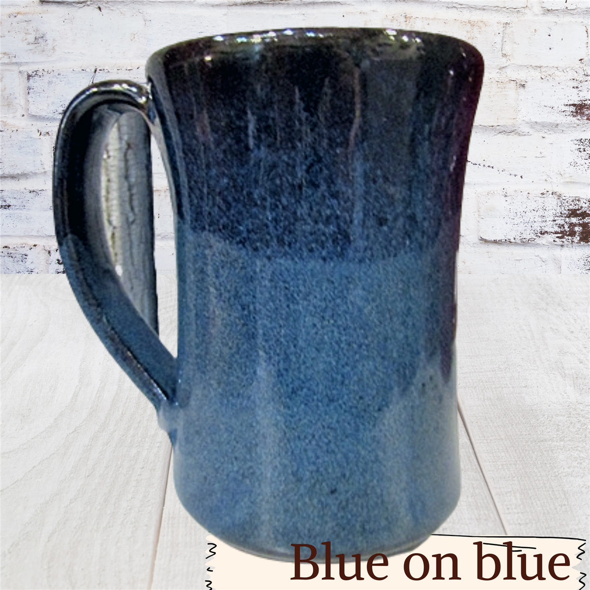 Large coffee mug holds 18 ounces handmade pottery