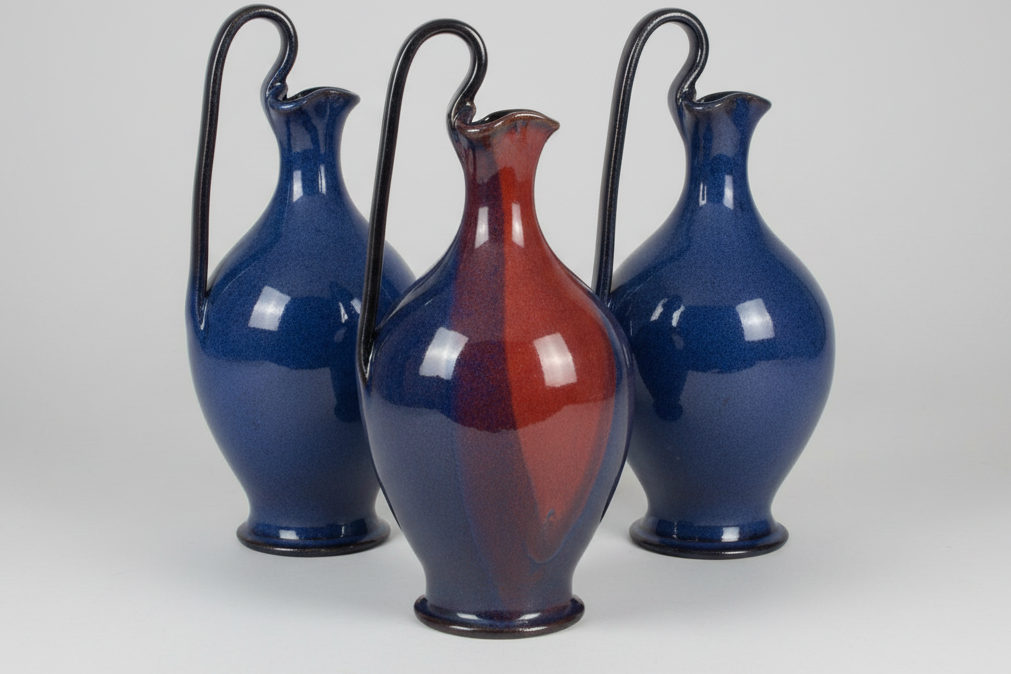 Biblical Rebekah Pitcher. Small pottery pitcher with handle. Living water