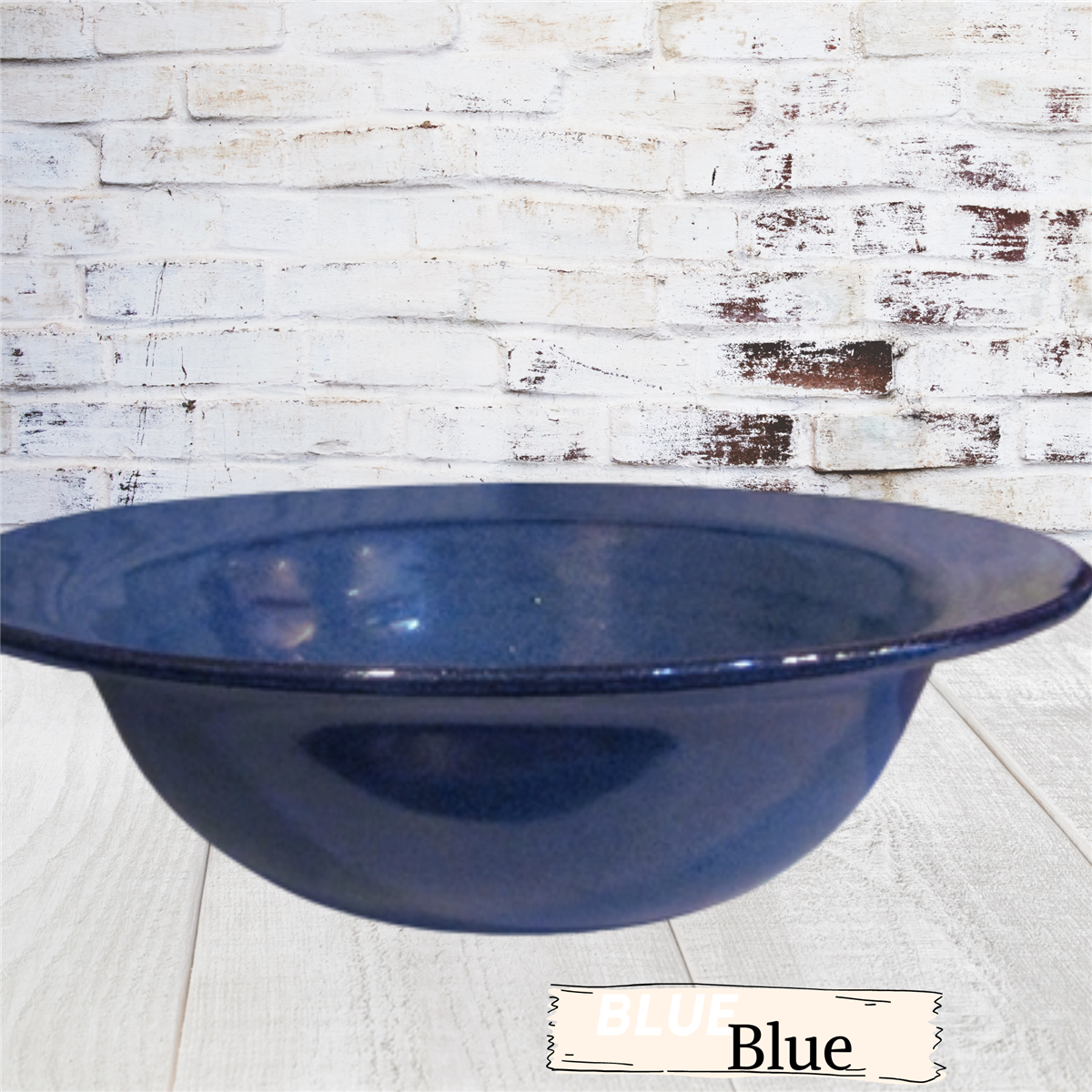 Pasta soup or salad bowl room for crackers along wide edge. Handmade pottery. Ceramic shallow dish