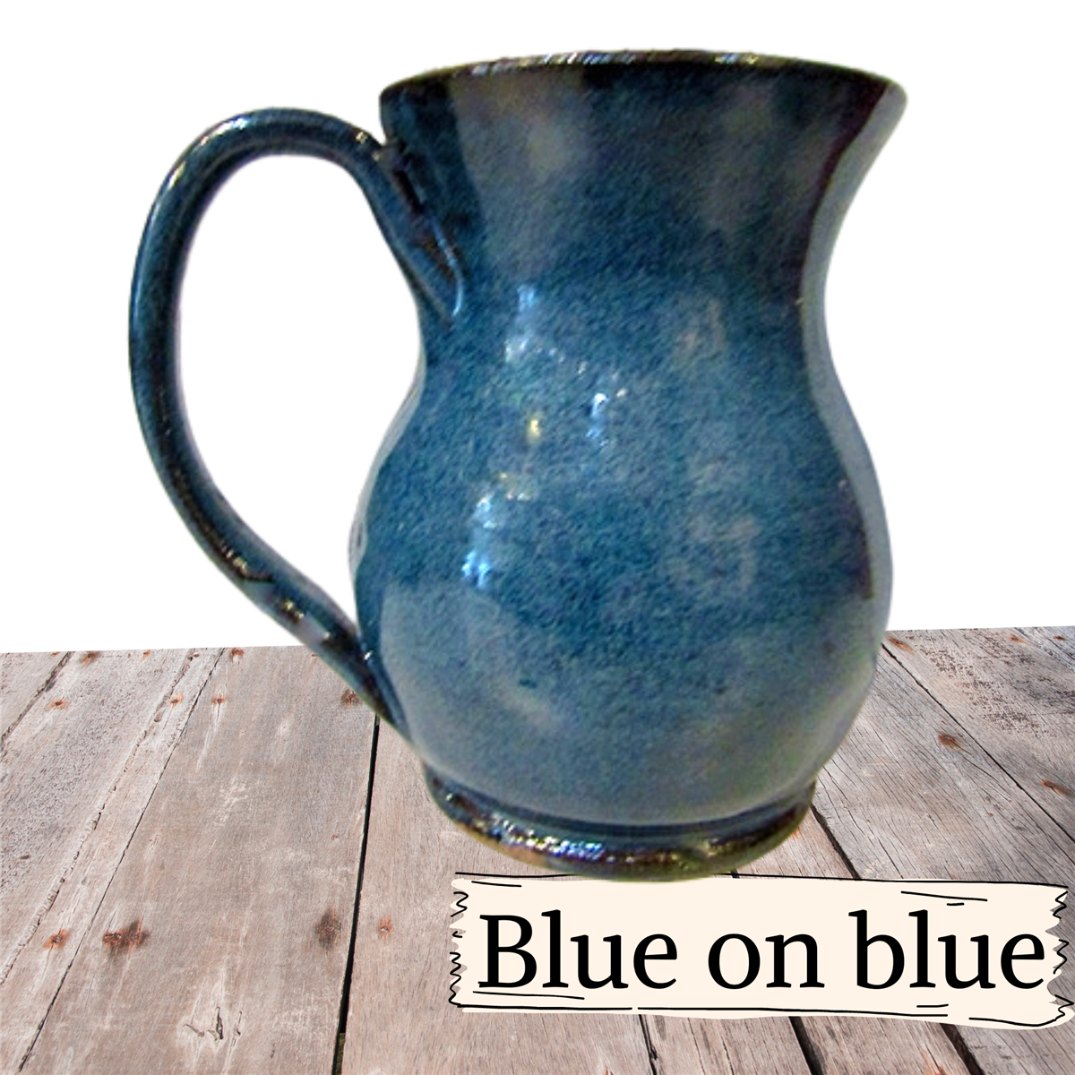Coffee cup holds 12 ounces handmade pottery mug for coffee or tea . Handle on muu