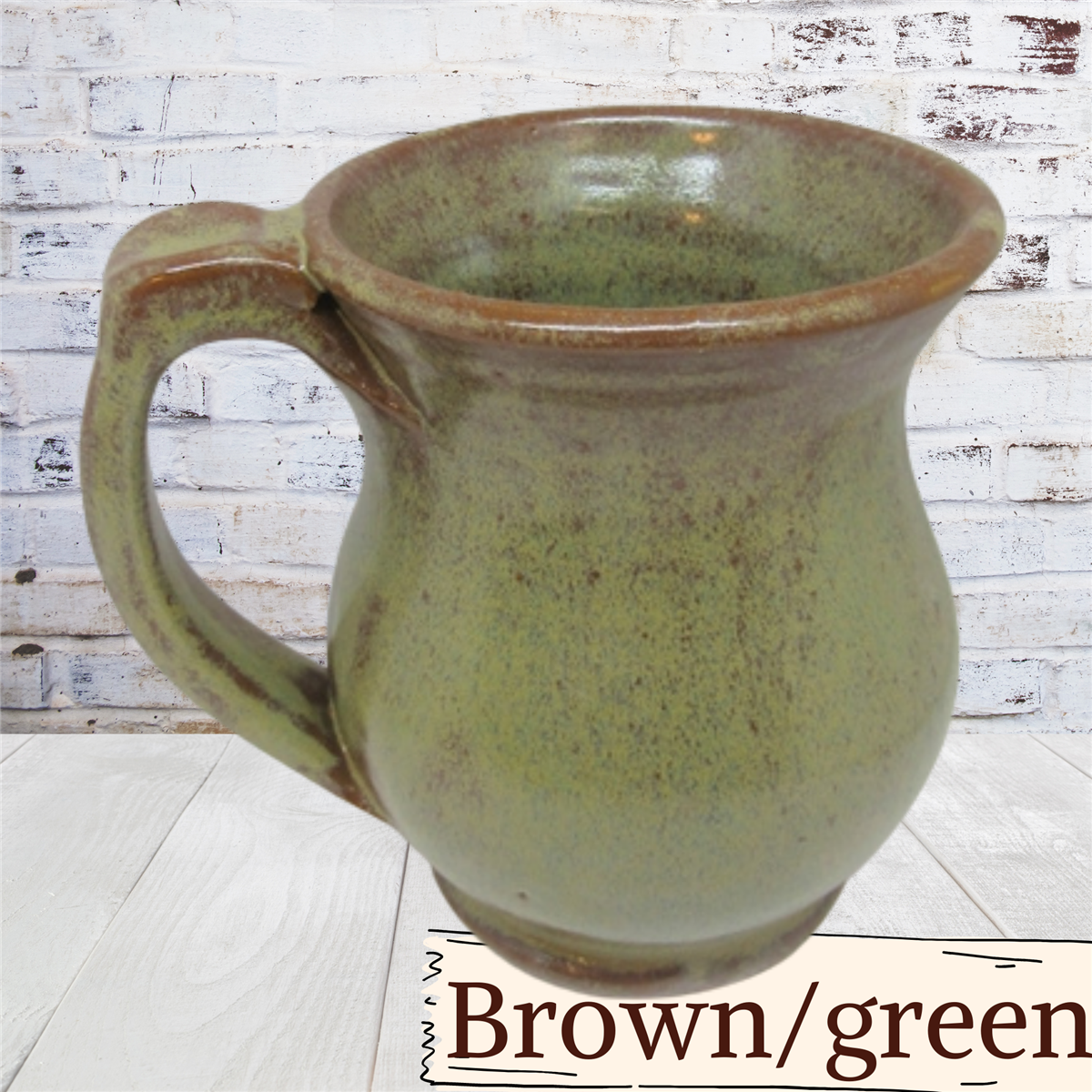 Coffee mug with thumb rest. Handmade pottery. Ceramic tea cup. 12 ounce mug