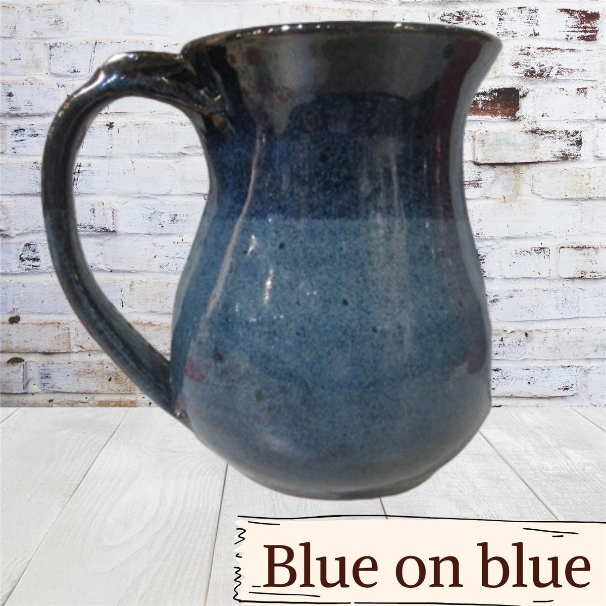 Coffee mug with thumb rest. Handmade pottery. Ceramic tea cup. 12 ounce mug