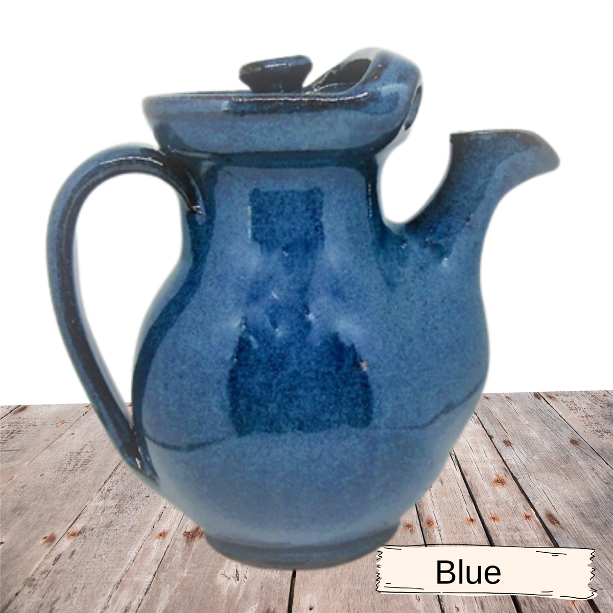 handmade teapot with pour spout for steeping and serving tea coffee milk creamer