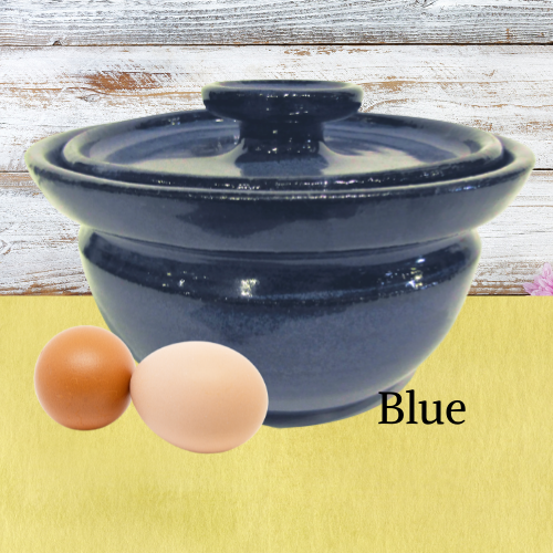 Microwave Egg Cooker and vegetable steamer handmade pottery. Ceramic cooker