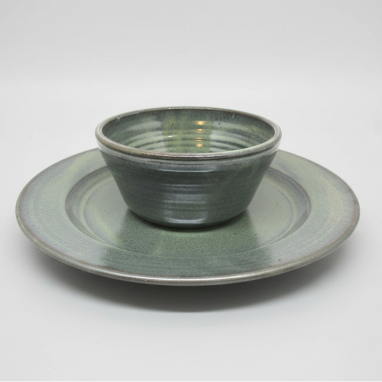 Dinner plate handmade pottery dish ceramic dinnerware large plate