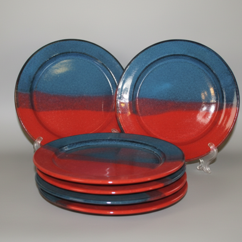 Dinner plate handmade pottery dish ceramic dinnerware large plate