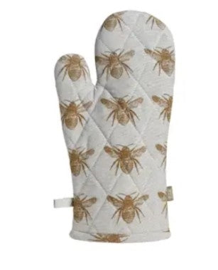 Oven mitt with bees Raine & Humble recycled cotton